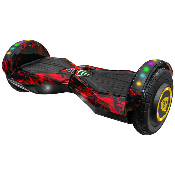 Scooter Elétrico Audisat 8" com Bluetooth e Speaker - Red Flame + Bolsa