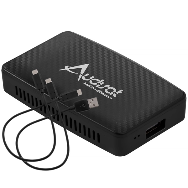 Adaptador Streaming Wireless Automotivo Audisat X Carplay CA400 USB/HDMI para iOS/Android