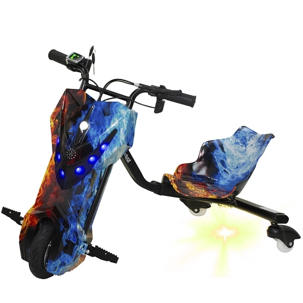 Triciclo Eléctrico Audisat TE-8W 8" Bluetooth/Speaker - Ice Fire