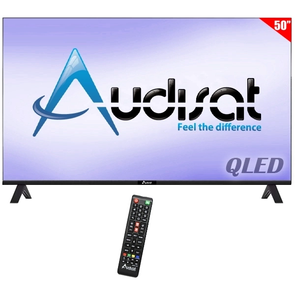 Smart TV QLED 50" Audisat AD-50Q (2026) 4K Ultra HD Android TV Wi-Fi con Conversor Digital (1 Ano de Garantía)