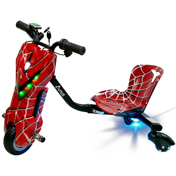Triciclo Eléctrico Audisat TE-6.5W 6.5" Bluetooth/Speaker - Spider Red (1 Mes de Garantía)