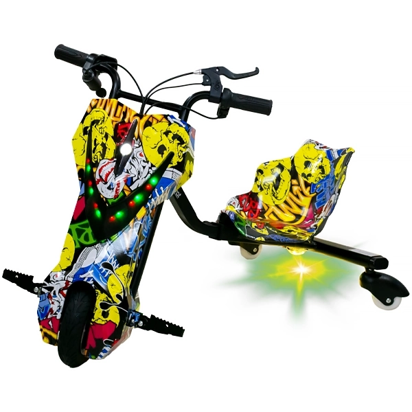 Triciclo Eléctrico Audisat TE-8W 8" Bluetooth/Speaker - Hip Hop (1 Mes de Garantía)