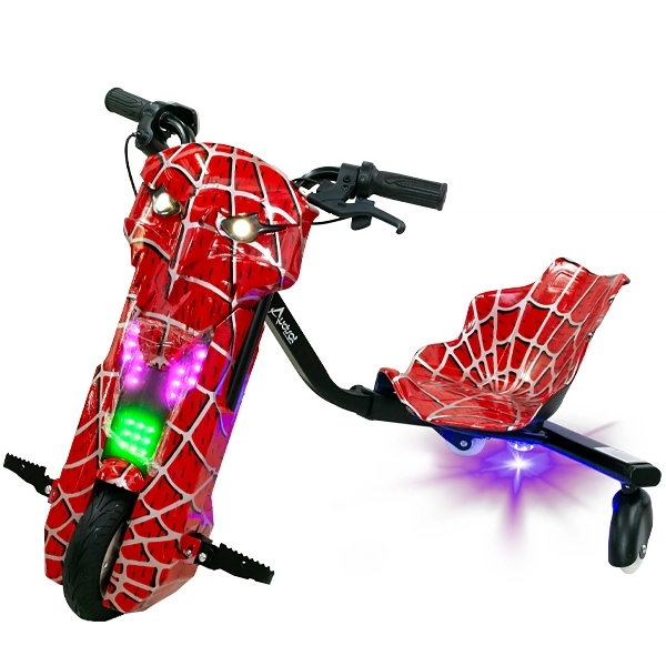 Triciclo Eléctrico Audisat TE-8X 8" com Bluetooth/Speaker - Spider Red