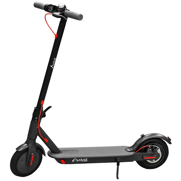 Patinete Elétrico Audisat Electric Scooter MR-3 com Rodas de 8.5" até 25 km/h - Cinza/Preto (1 Mês de Garantia)