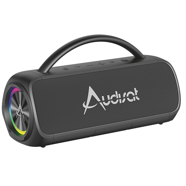Speaker Audisat X60 Power 600 watts P.M.P.O con Bluetooth/Auxiliar/USB - Negro