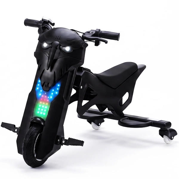 Triciclo Eléctrico Audisat Moto TE-8MX 8" Bluetooth/Speaker - Negro (1 Mes de Garantía)